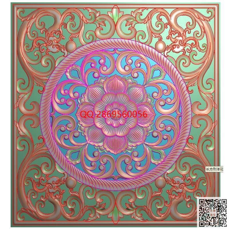 方形草龙洋花门花26.jpg