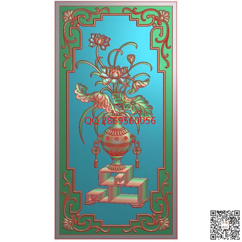 144博古荷花花瓶 (2).jpg