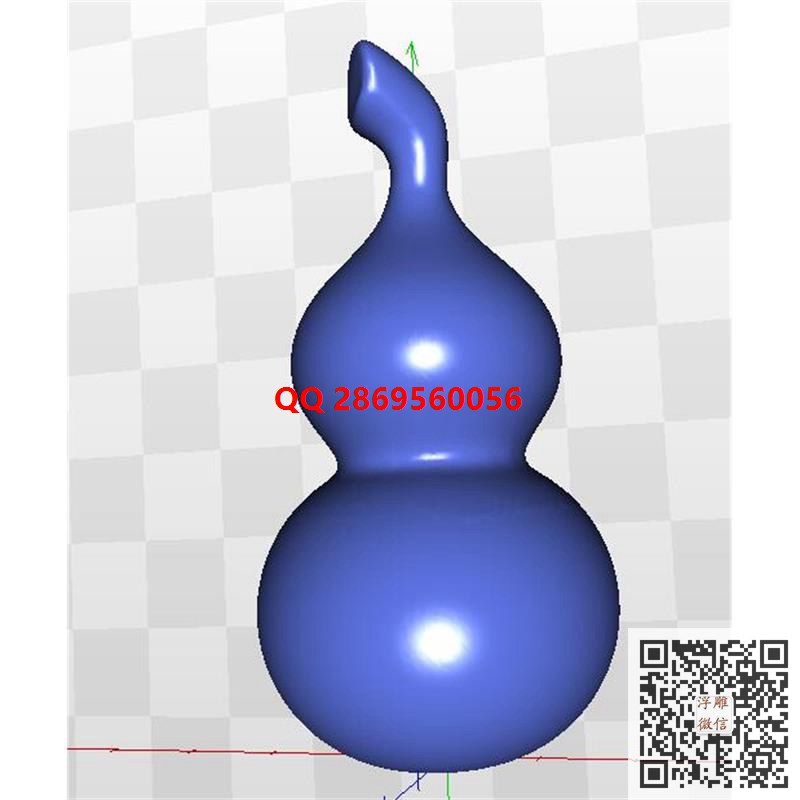 葫芦挂件圆雕图葫芦3d三维立体模型