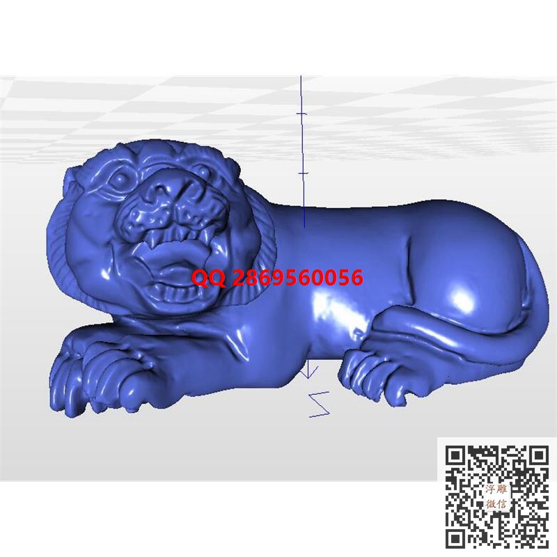 老虎stl圆雕图卧虎3d立体模型