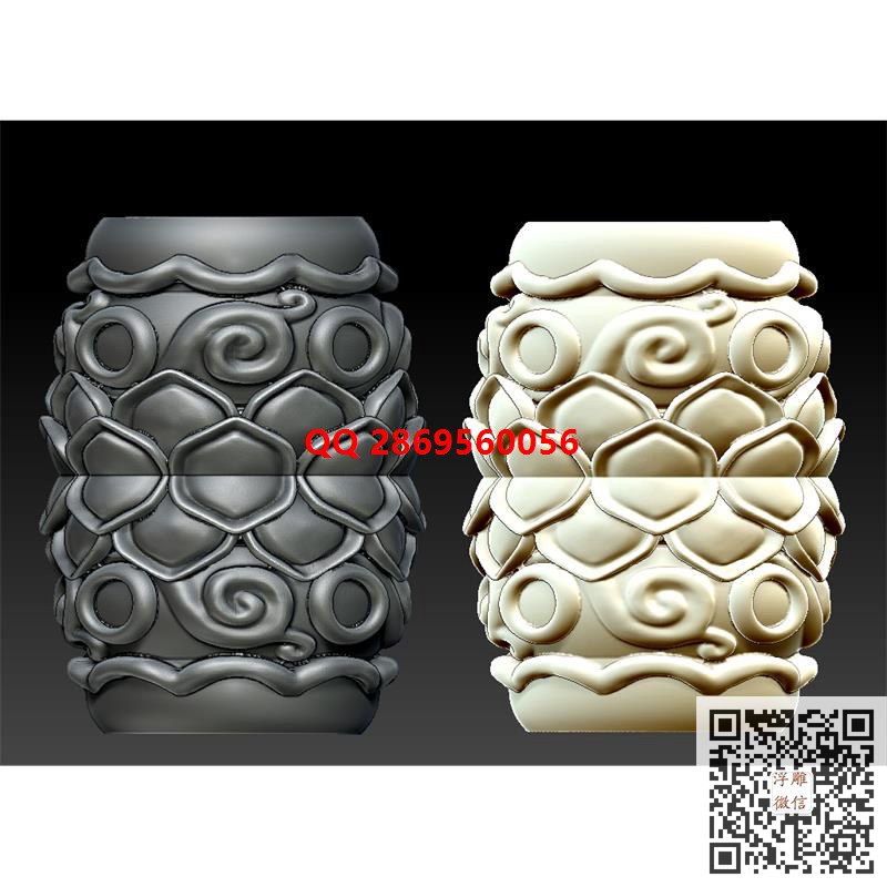 莲花中勒子挂件stl圆雕图三维立体模型