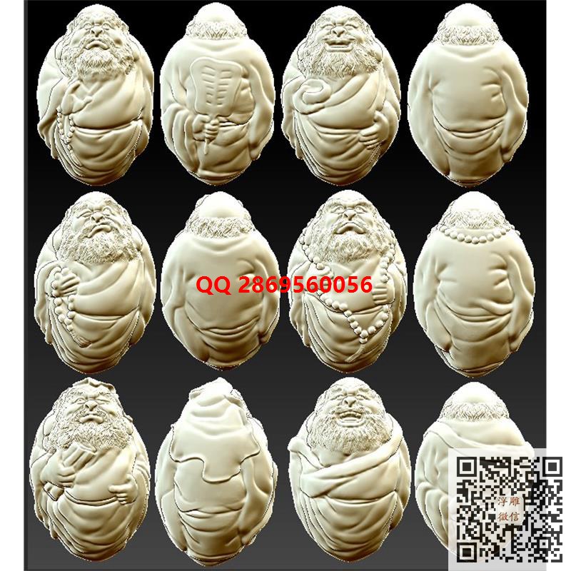新款核雕达三维立体模型stl圆雕图