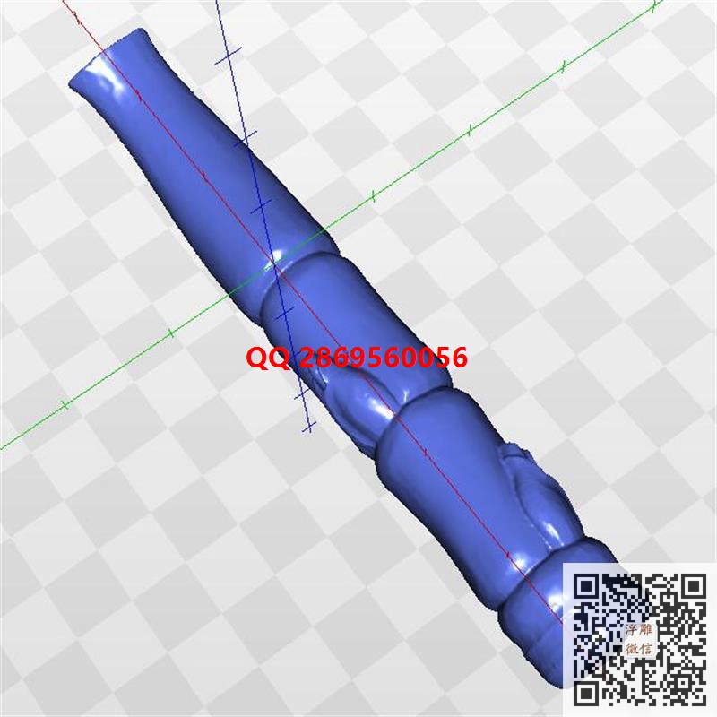 竹节烟斗烟嘴stl圆雕图3d立体模型三维立体模型