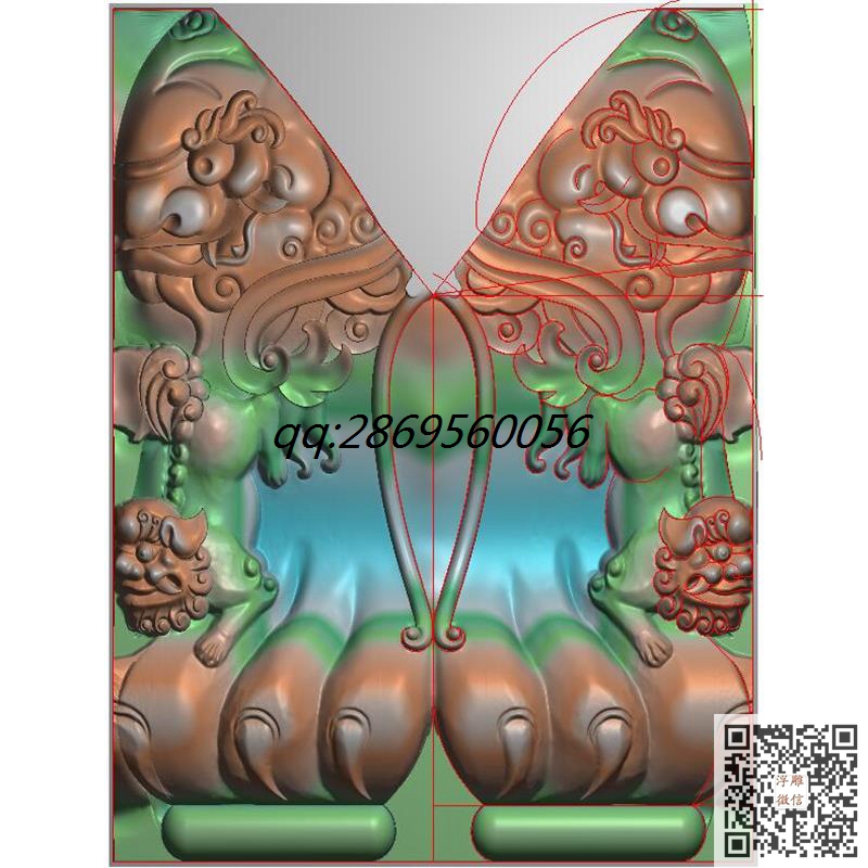 狮子腿沙发腿精雕图狮子脚狮头沙发脚灰度图仿古狮头沙发腿