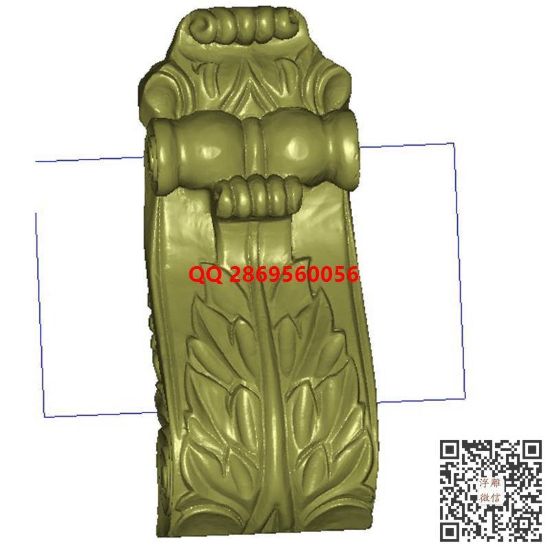 洋花柱头罗马柱圆雕图罗马柱头圆雕图stl圆雕图欧式角花3d打印三维立体模型