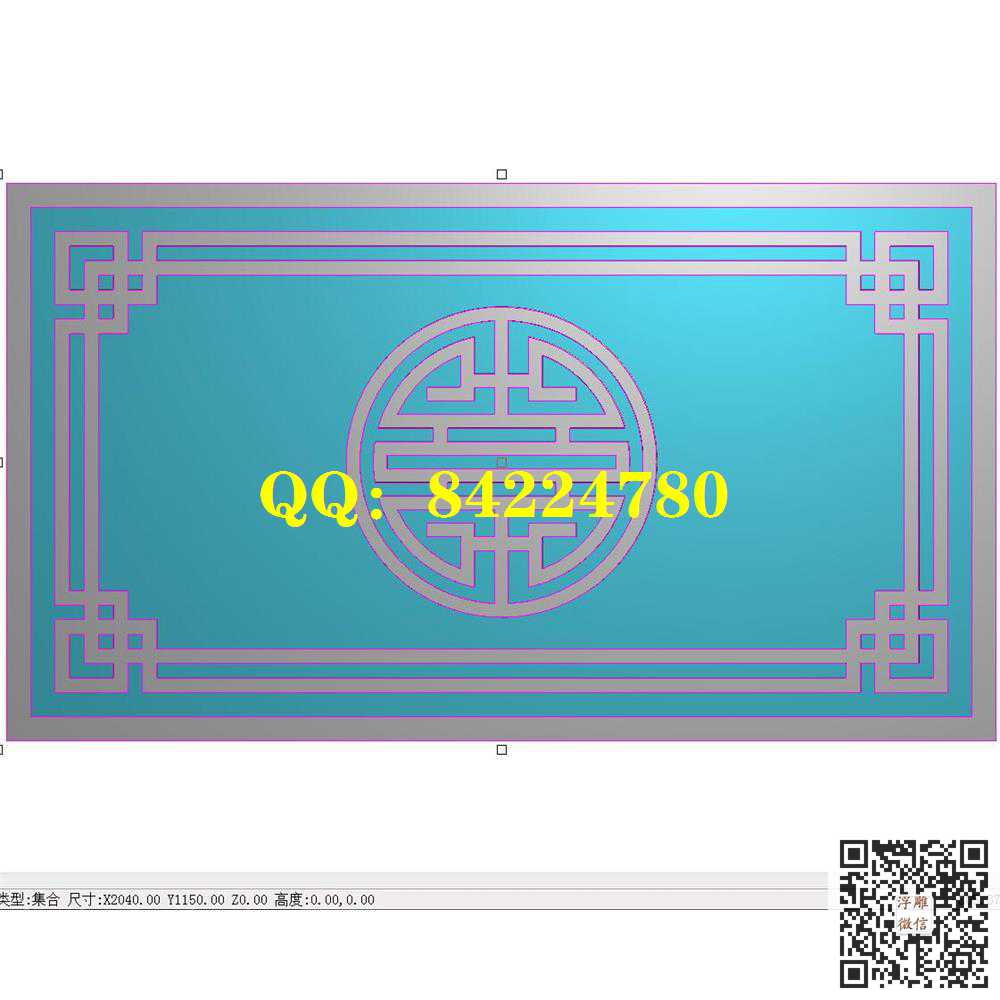 别墅外墙2040-1150精雕图灰度图