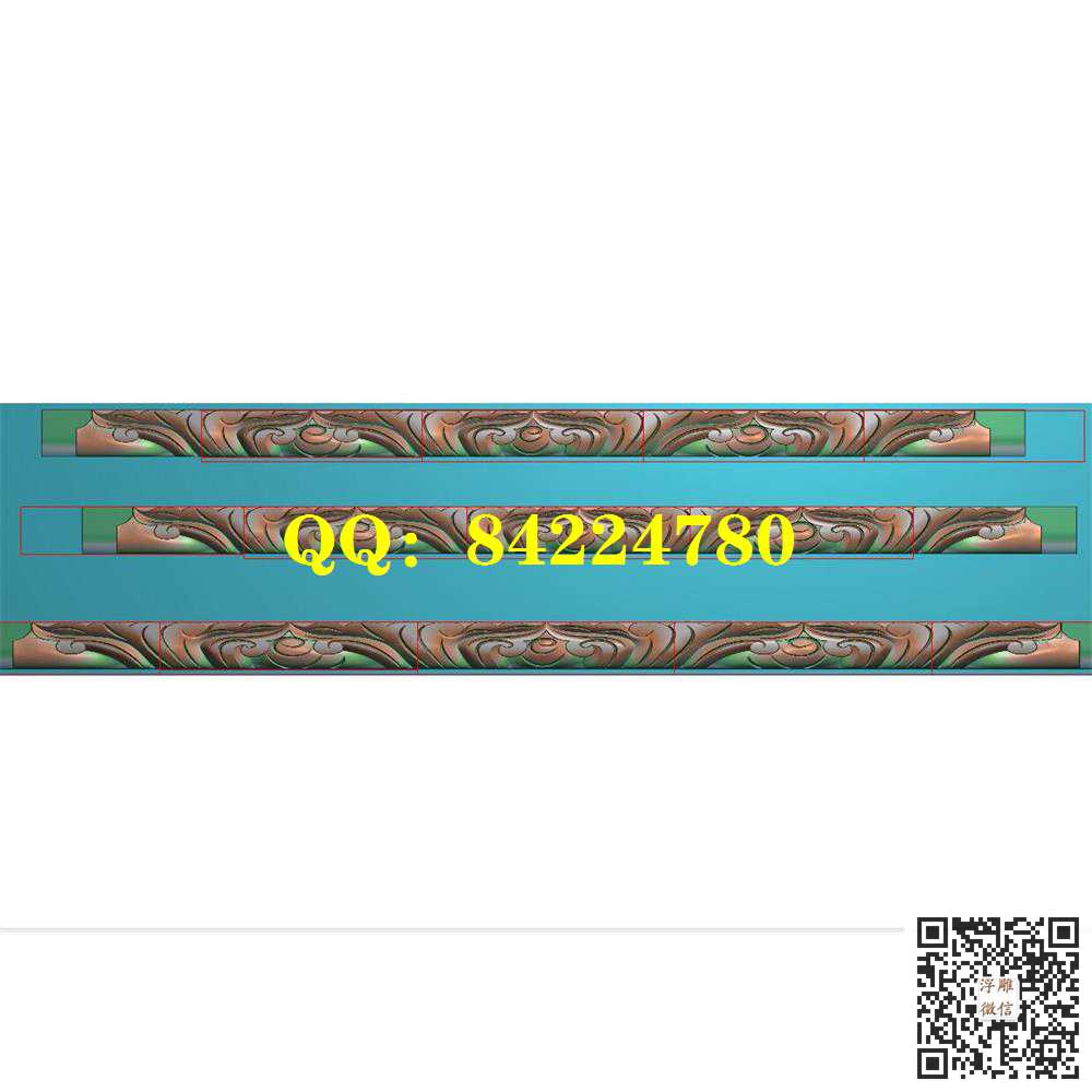 藏式花板1800X55X60精雕图灰度图