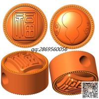 葫芦福字挂件stl圆雕图3d打印三维立体模型福字电脑雕刻浮雕图数控雕刻机图素材