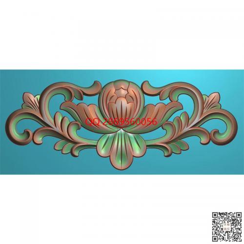 镂空洋花牡丹花围板精雕图jdp灰度图洋贴花bmp电脑雕刻浮雕图数控雕刻机图素材