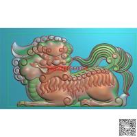 博古狮子精雕图仿古狮子jdp灰度图bmp电脑雕刻浮雕图数控雕刻机图素材