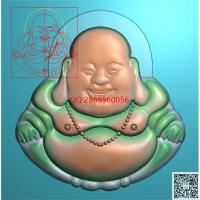 弥勒玉牌精雕图jdp灰度图弥勒佛挂件bmp电脑雕刻浮雕图数控雕刻机图素材