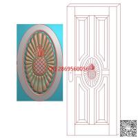 椭圆门花精雕图欧式椭圆洋花贴花jdp灰度图bmp电脑雕刻浮雕图数控雕刻机图素材