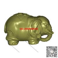 大象富贵手把件stl圆雕图大象挂件立体动物三维立体模型3d打印电脑雕刻浮雕图数控雕刻机图素材