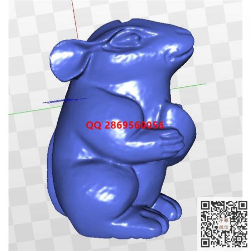 元宝鼠stl圆雕图招财老鼠摆件3d立体模型电脑雕刻浮雕图数控雕刻机图素材