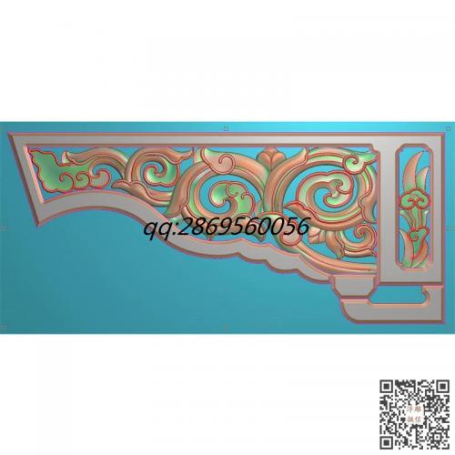 古建雀替角花精雕图洋花边角建材雕花精雕图jdp灰度图bmp镂空洋花角花电脑雕刻浮雕图数控雕刻机图素材