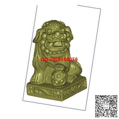 立体狮子stl圆雕图狮子印章3d打印三维立体模型电脑雕刻浮雕图数控雕刻机图素材