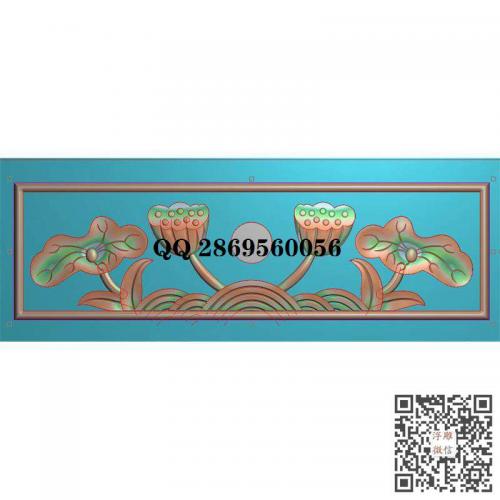 荷花莲花抽屉抽斗拉手精雕图jdp灰度图bmp电脑雕刻浮雕图数控雕刻机图素材