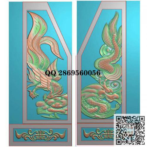 石雕墓碑石碑龙凤洋花抱鼓门墩精雕图jdp灰度图bmp电脑雕刻浮雕图数控雕刻机图素材