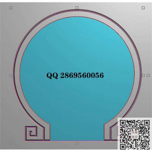 万字纹拱门月亮门精雕图jdp灰度图bmp电脑雕刻浮雕图数控雕刻机图素材