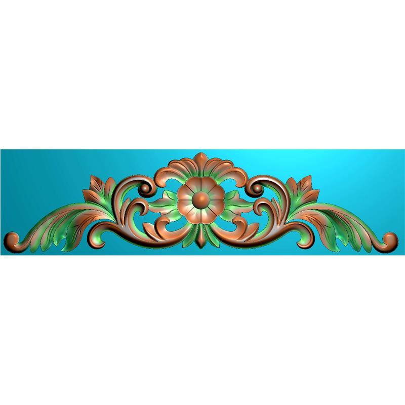 横板洋花精雕图镂空欧式门花贴花jdp灰度图bmp电脑雕刻浮雕图数控雕刻